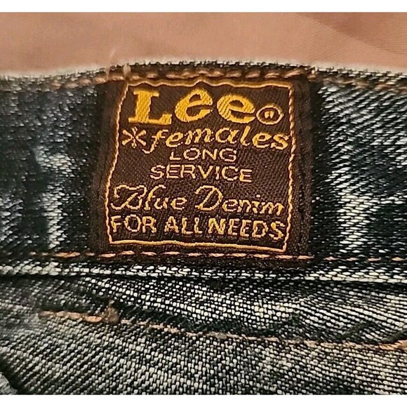Lee Womens Jeans Straight Medium Wash Size 30 Y2k Vintage Bootcut Distressed - Picture 4 of 8